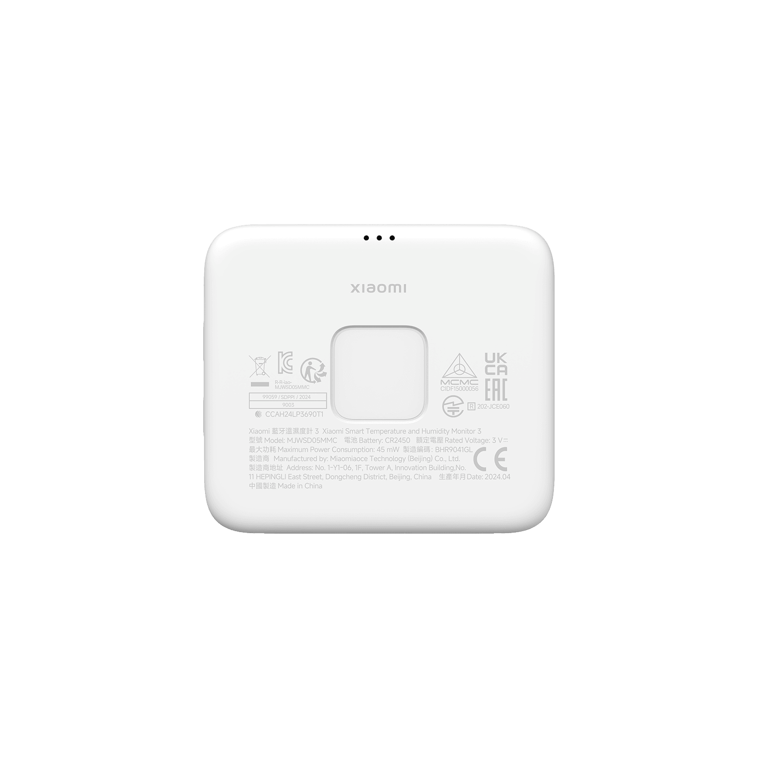 Xiaomi Smart Temperature and Humidity Monitor 3