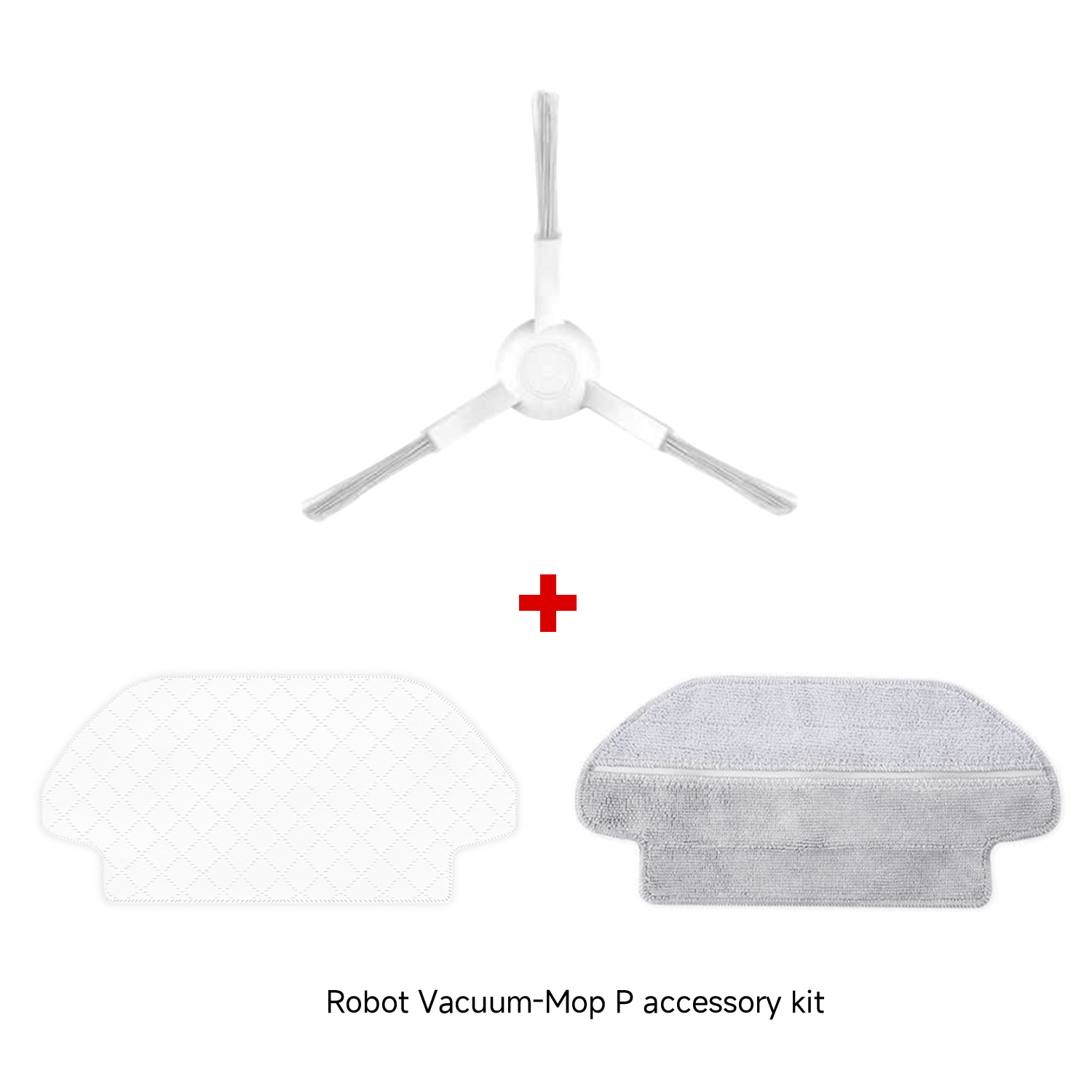 Xiaomi Robot Vacuum-Mop P Mop Pad + Robot Vacuum-Mop P Disposable Mop Pad + Robot Vacuum-Mop P Side Brush (White)