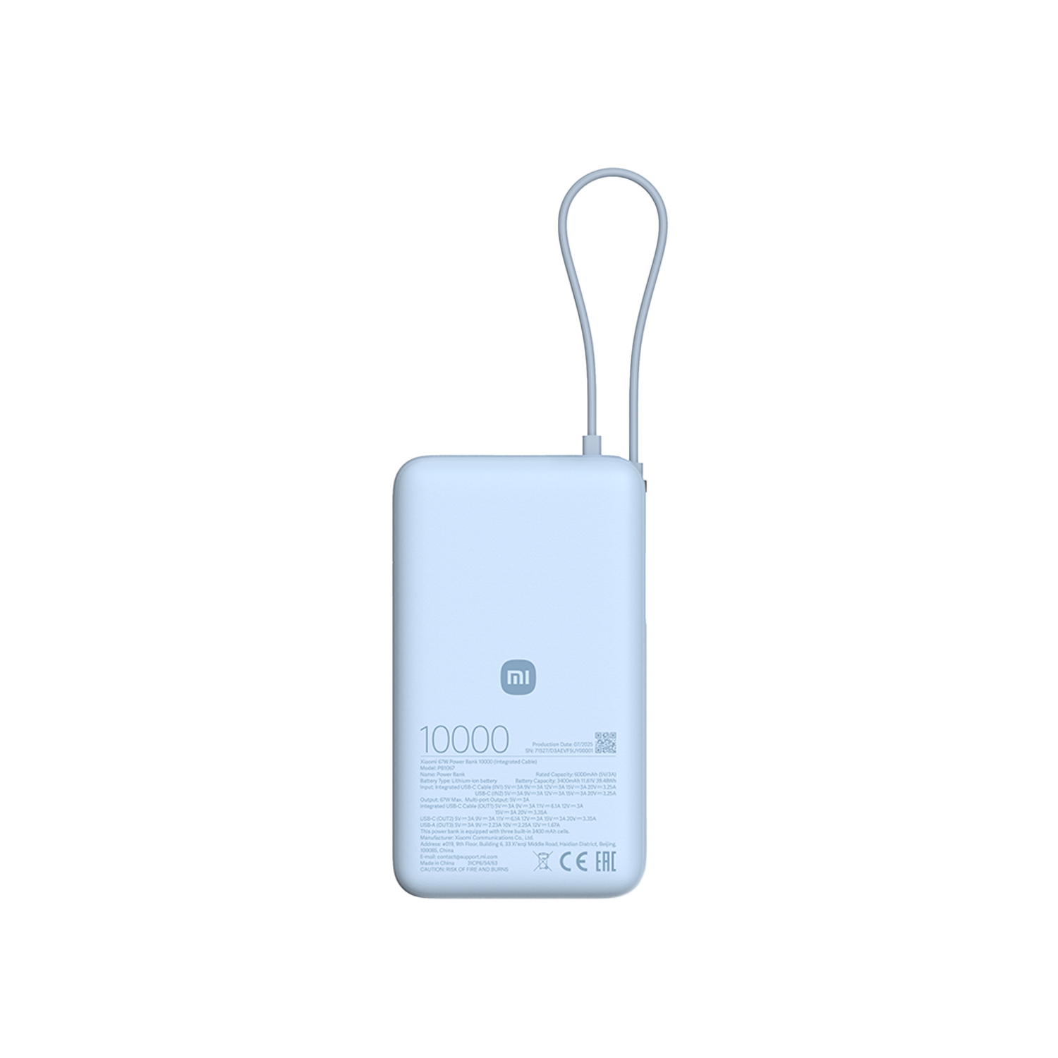 Xiaomi 67W Power Bank 10000 (Integrated Cable)