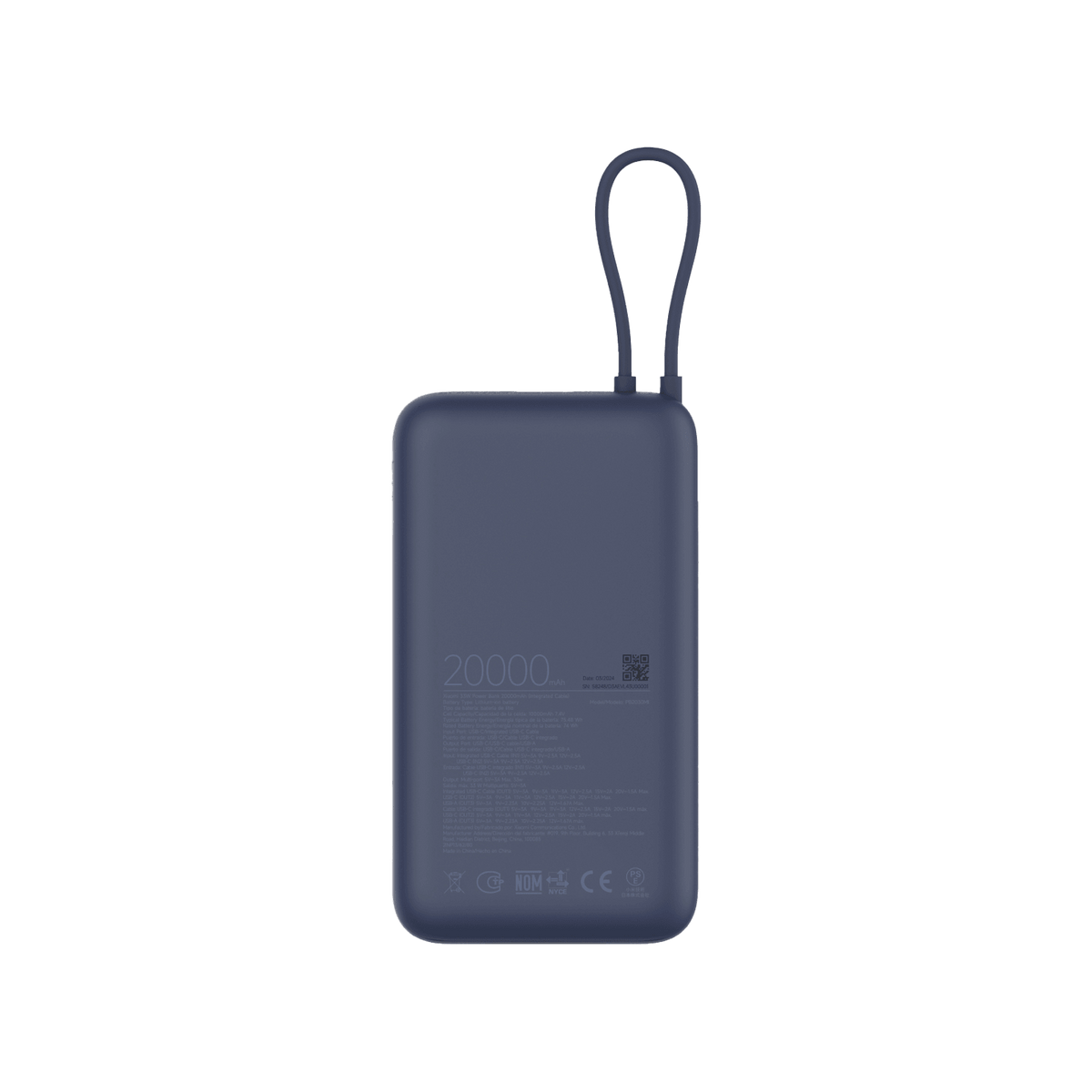 Xiaomi 33W Power Bank 20000mAh (Integrated Cable) GL