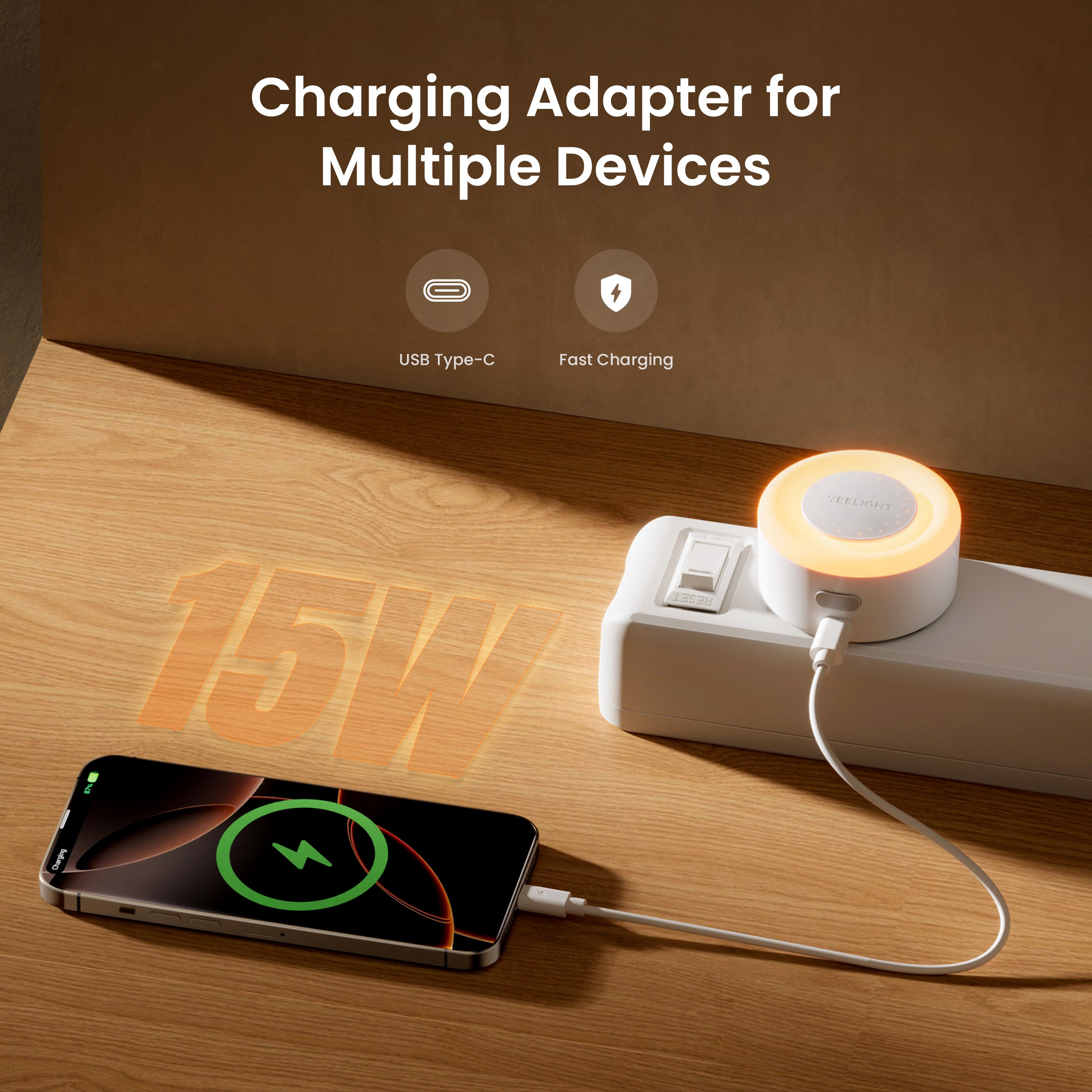 Yeelight USB-C Charger With Nightlight Function - Jelly 4 Plus