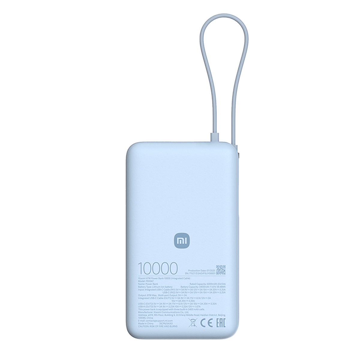 Xiaomi 67W Power Bank 10000 (Integrated Cable)