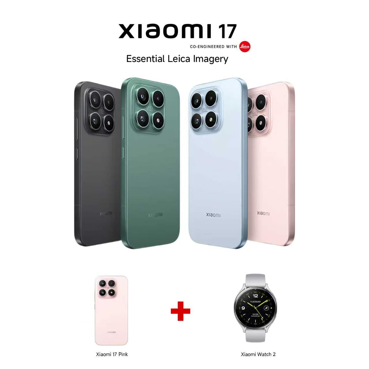 Xiaomi 17 5G 12GB RAM 512GB ROM+ Watch 2 Bundle