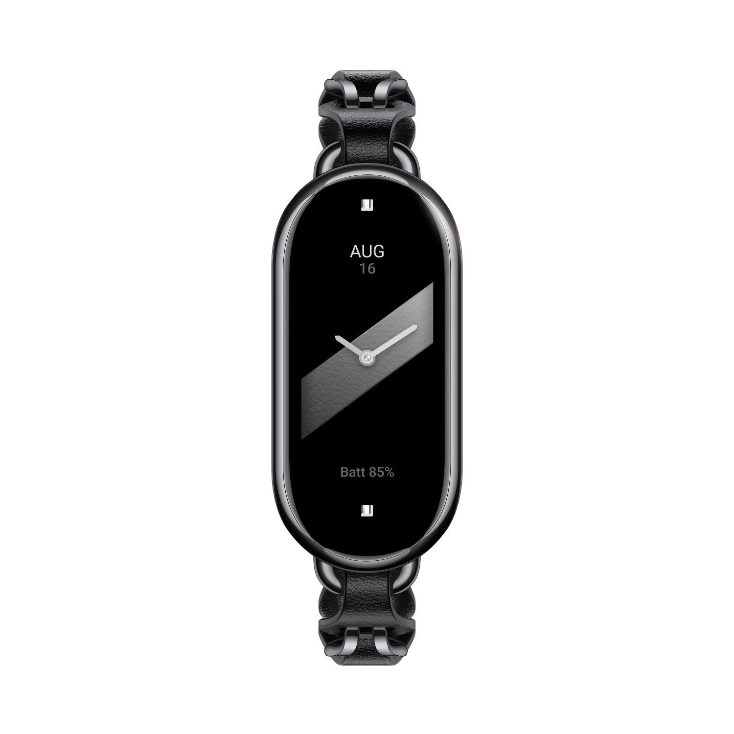 For Xiaomi Smart Band 8 Pro Resin+Rhinestone Wrist Strap Replacement -  Black