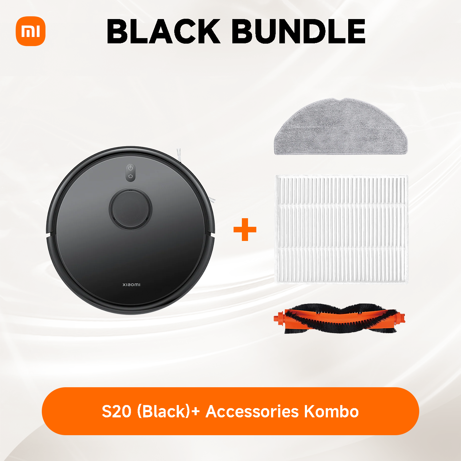 Xiaomi Robot Vacuum S20 (Black) EU+ Accessory Kit Black Bundle
