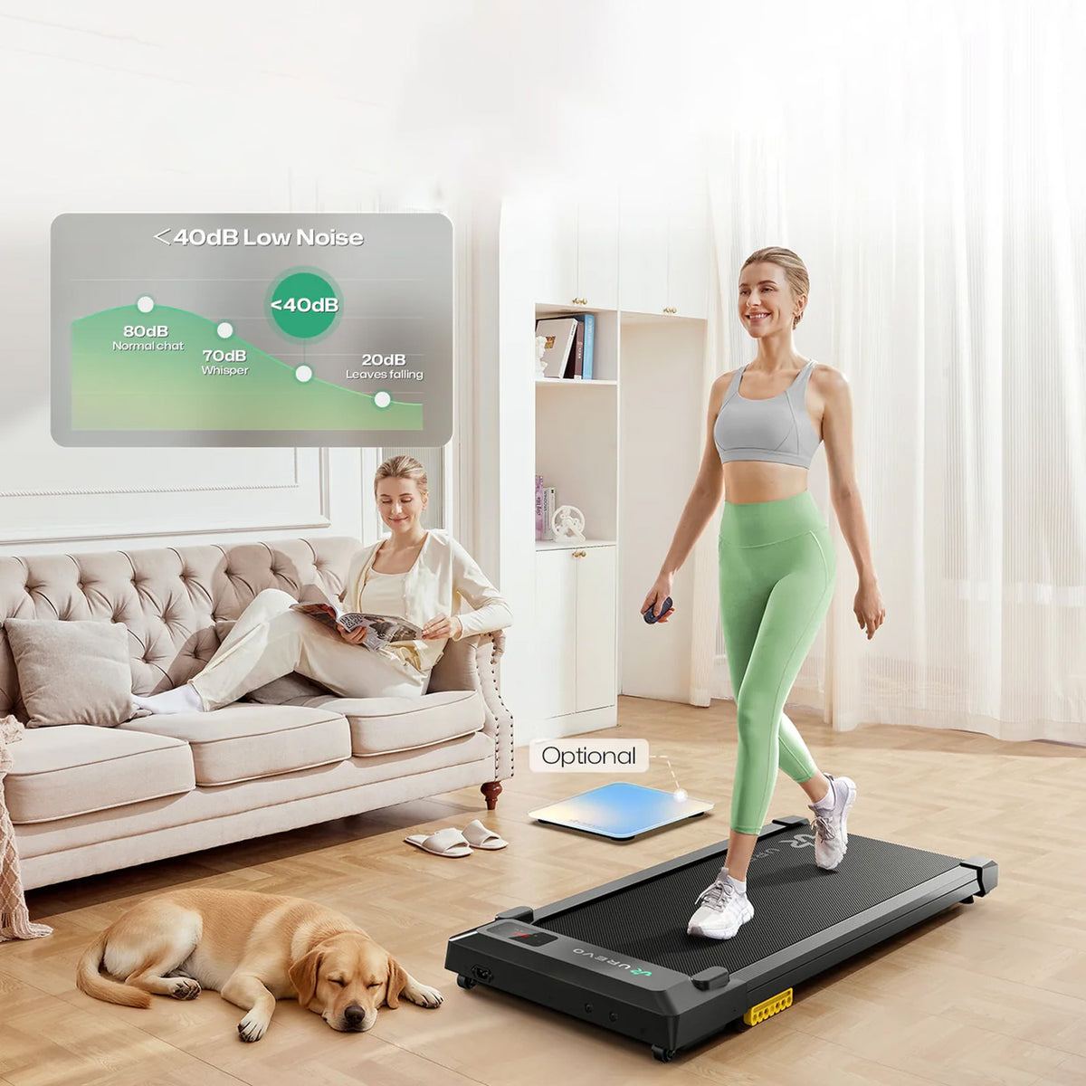 UREVO Spacewalk E1L walking treadmill