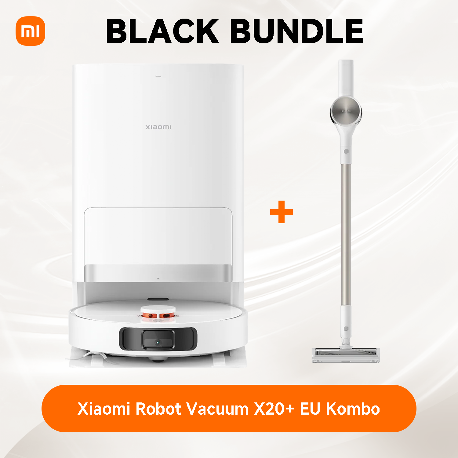 Xiaomi Robot Vacuum X20+ EU+ Xiaomi Vacuum Cleaner G20 EU Kit Black Bundle