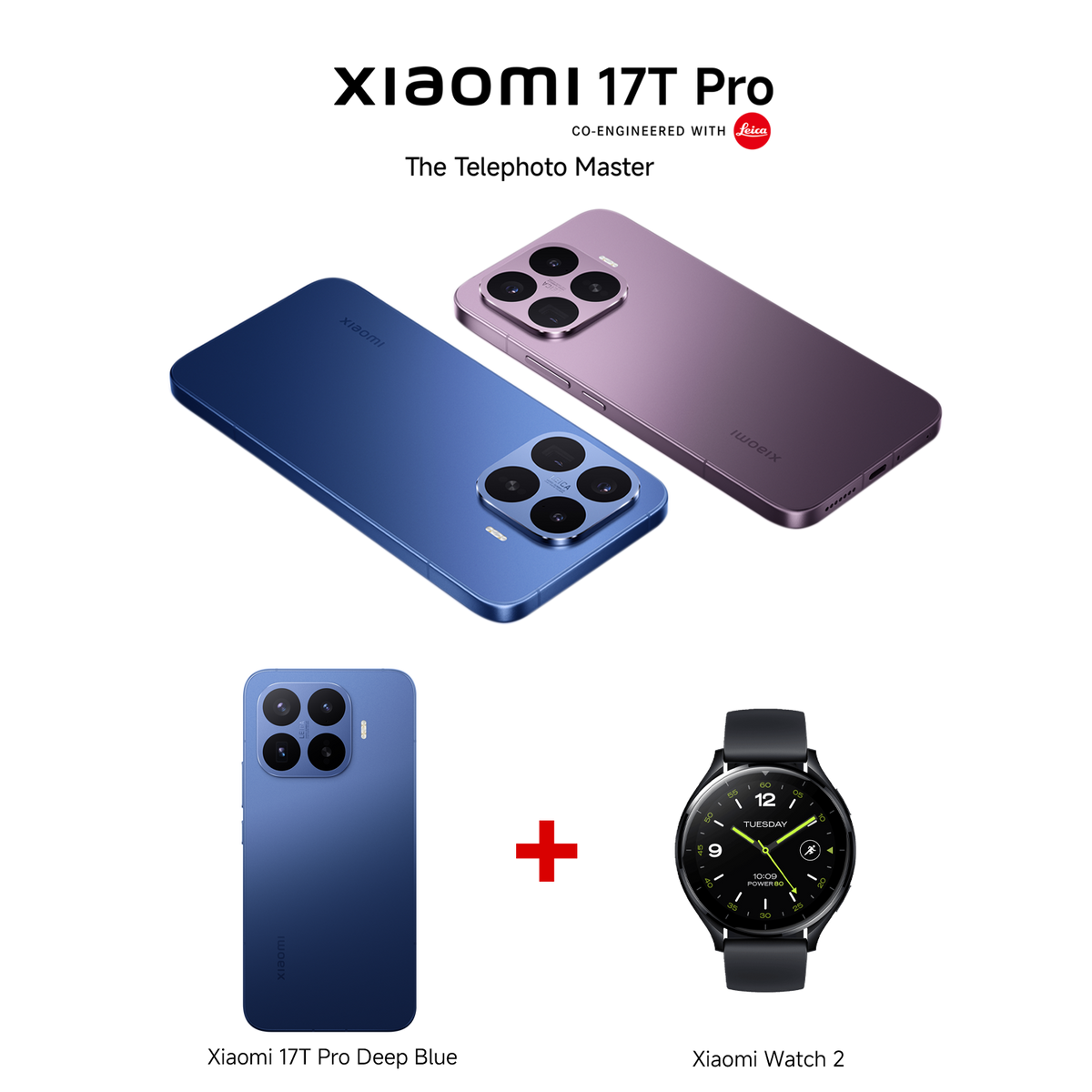 Xiaomi 17T Pro Deep Violet 12GB RAM 512GB ROM + Xiaomi Watch 2 Black