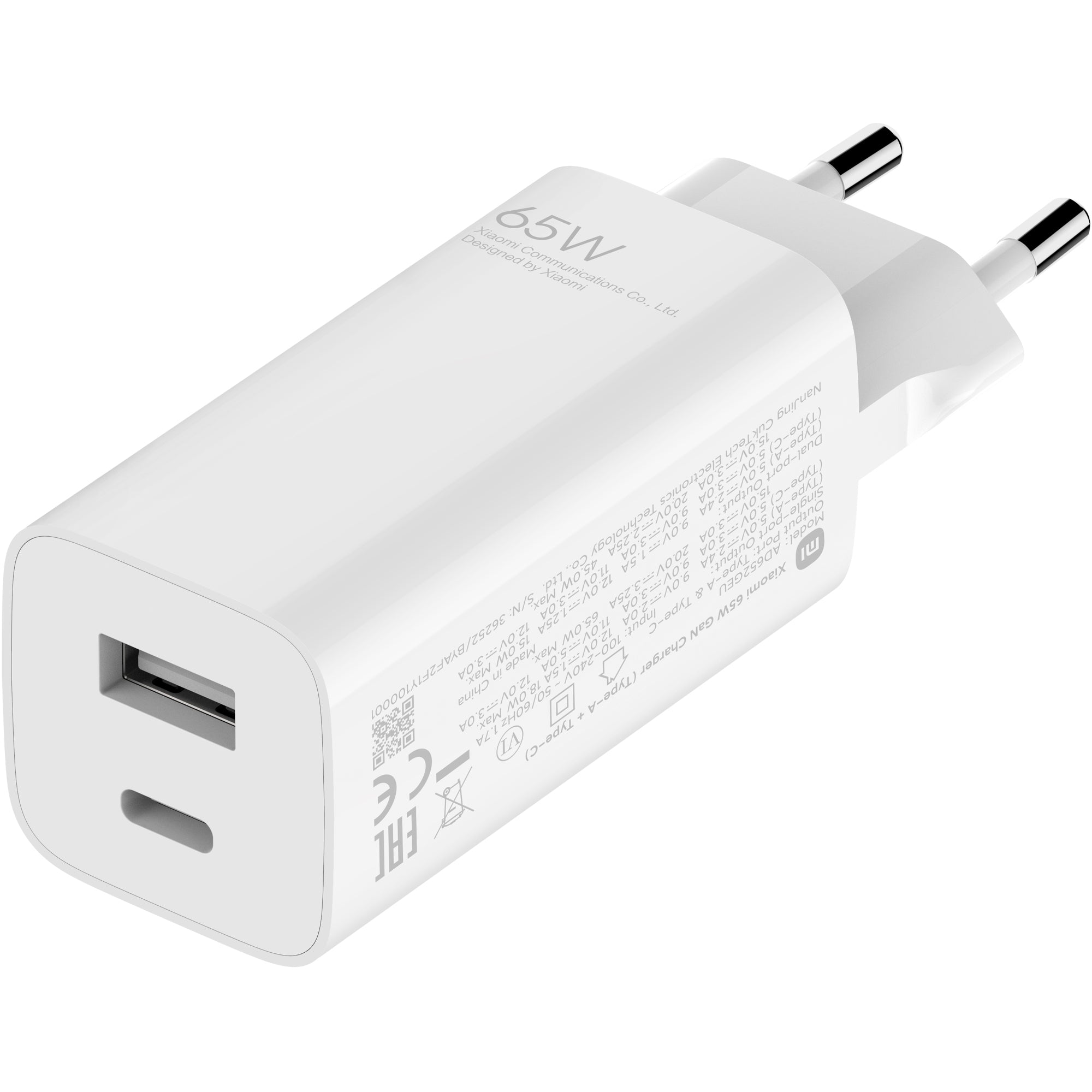 Xiaomi 65W GaN Charger (Type-A + Type-C)