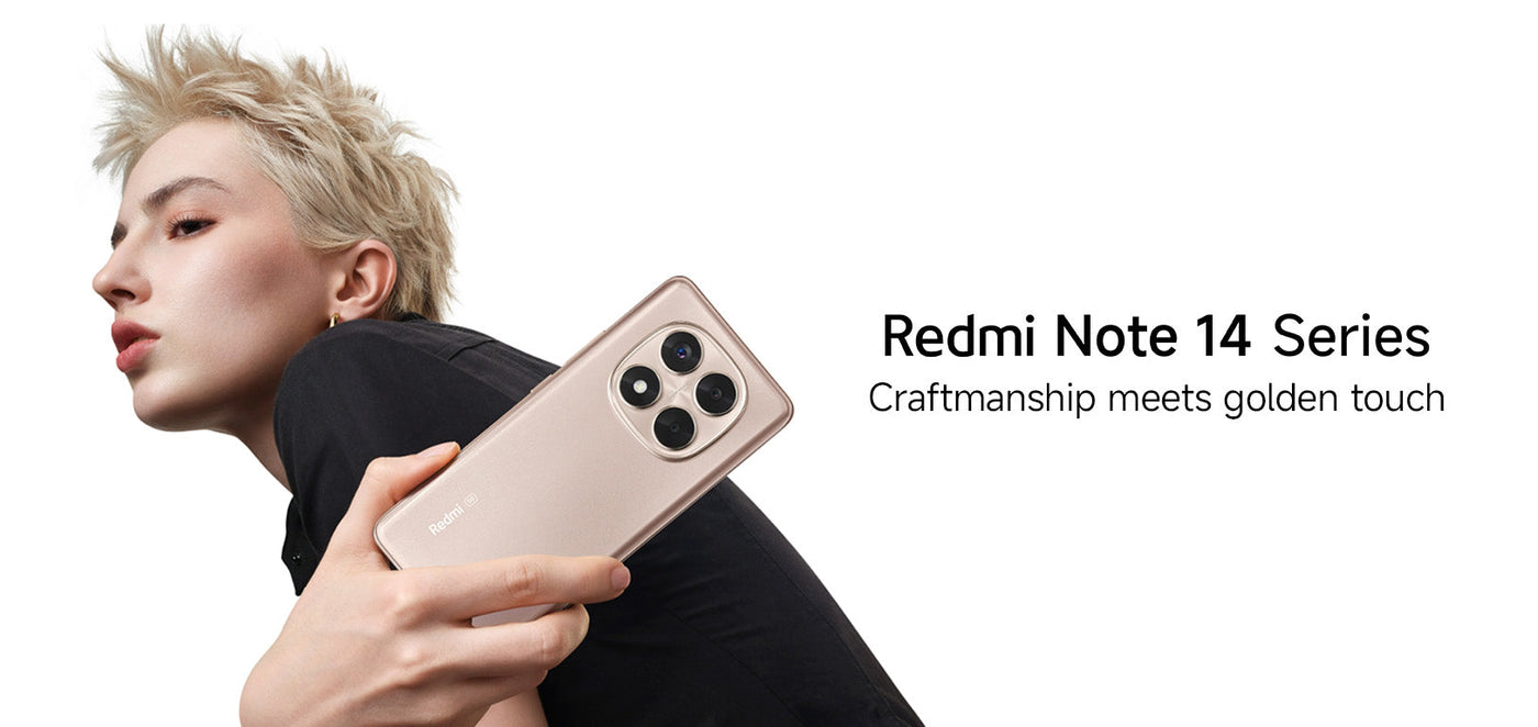 Redmi Note 14 Series shines in Sand Gold
