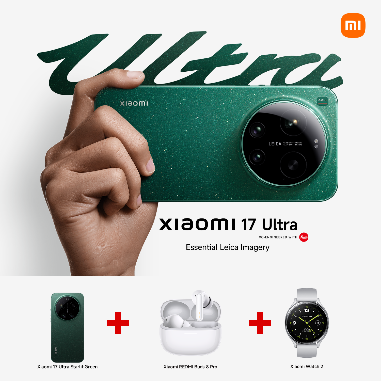 Xiaomi 17 Ultra+Buds 8 Pro+Watch 2 Bundle