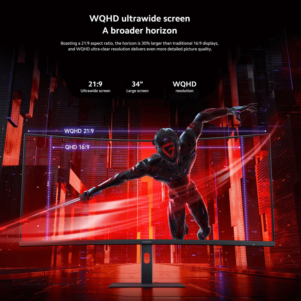 Xiaomi Curved Gaming Monitor G34wQi EU - Class A