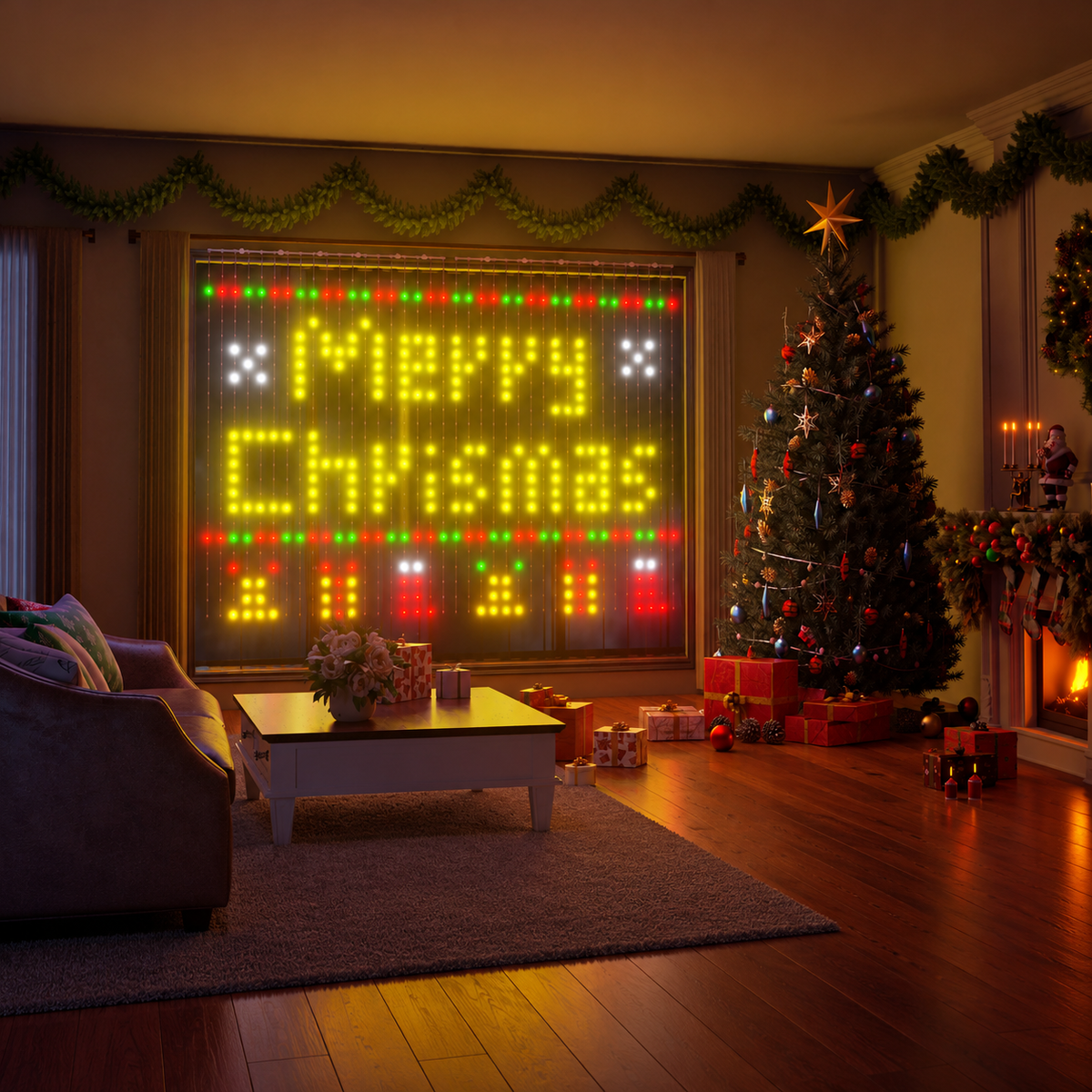 Yeelight Curtain Lights smart RGBIC 1.5 × 2m