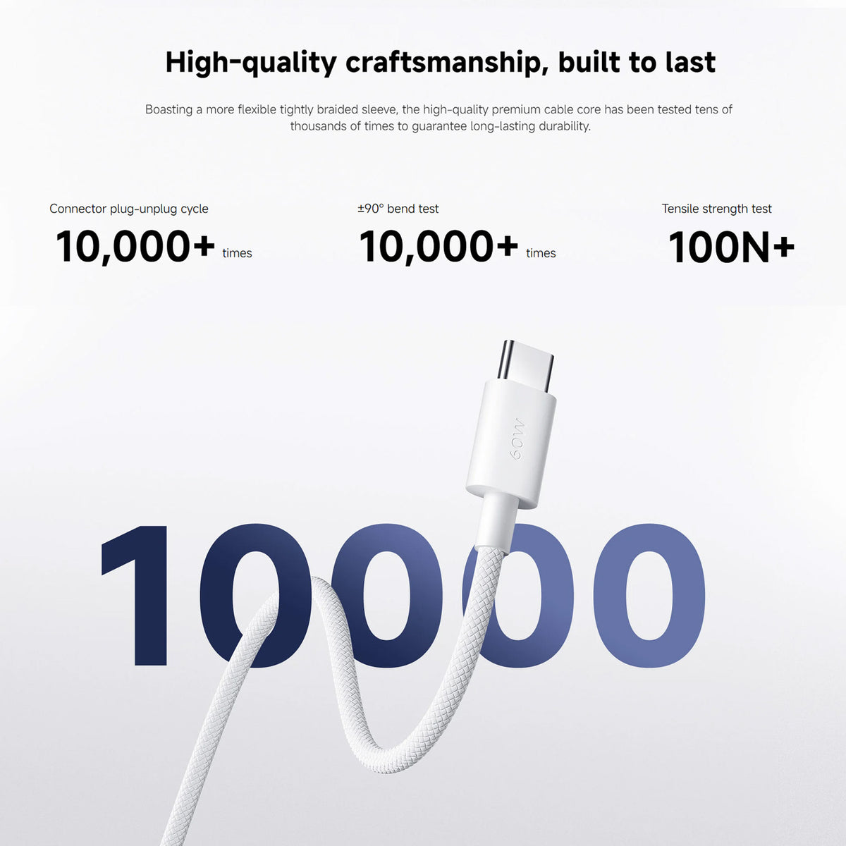 Xiaomi 3A Braided USB-C to USB-C Cable (1m)