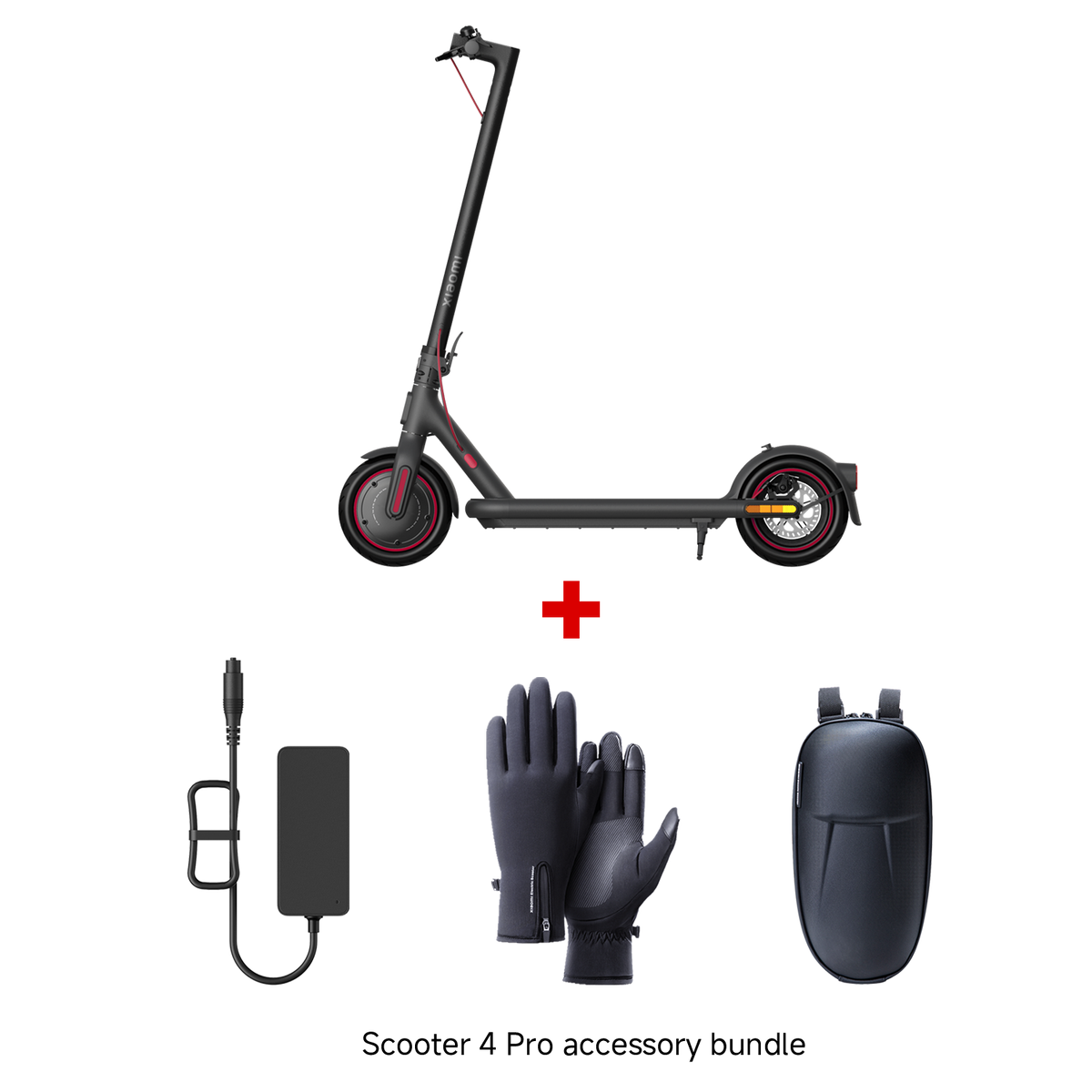 Xiaomi Electric Scooter Fast Charger 2 + Electric Scooter 4 Pro NE + Electric Scooter Storage Bag + Electric Scooter Riding Gloves XL
