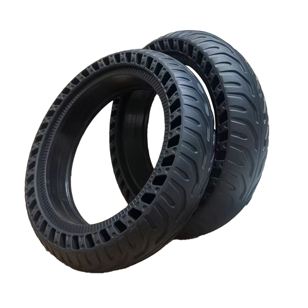 2st Punkteringsfritt "Honeycomb" däck till scooter med 8,5" hjul - Passar till Xiaomi Scooter 3/Essential/1S/Pro2