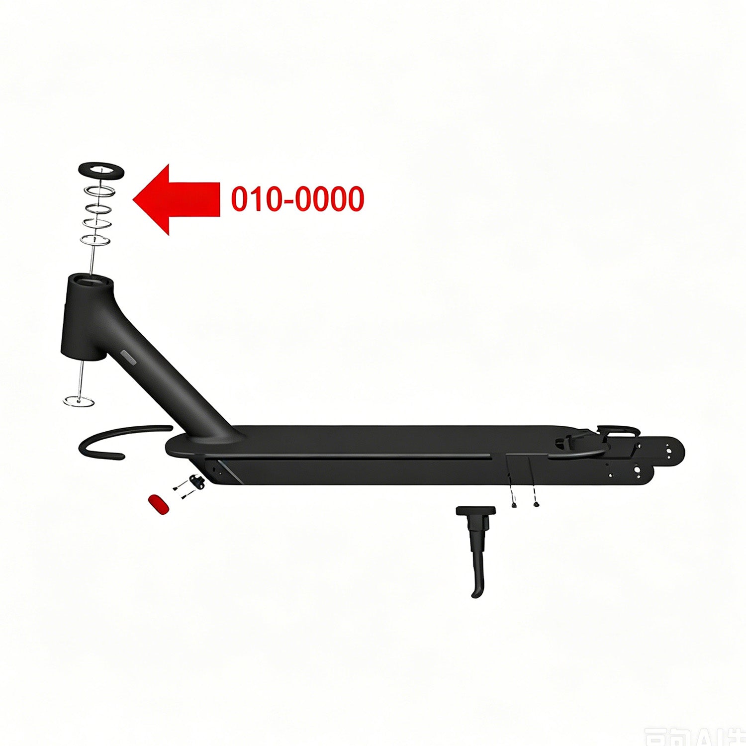 ELECTRIC SCOOTER STEERING SHAFT