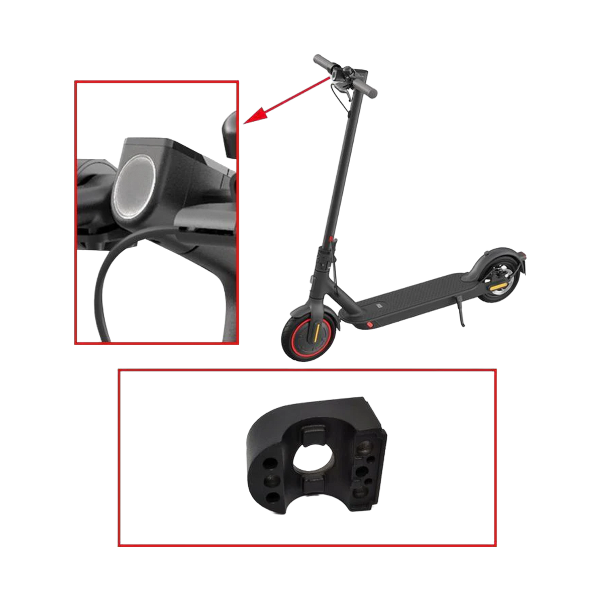 Head Light Base-Mi Electric Scooter