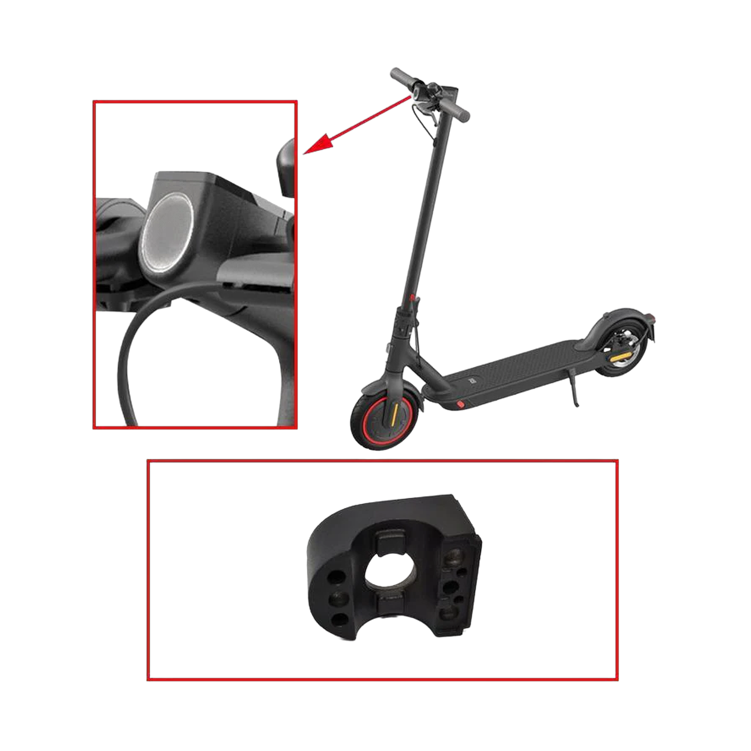 Head Light Base-Mi Electric Scooter