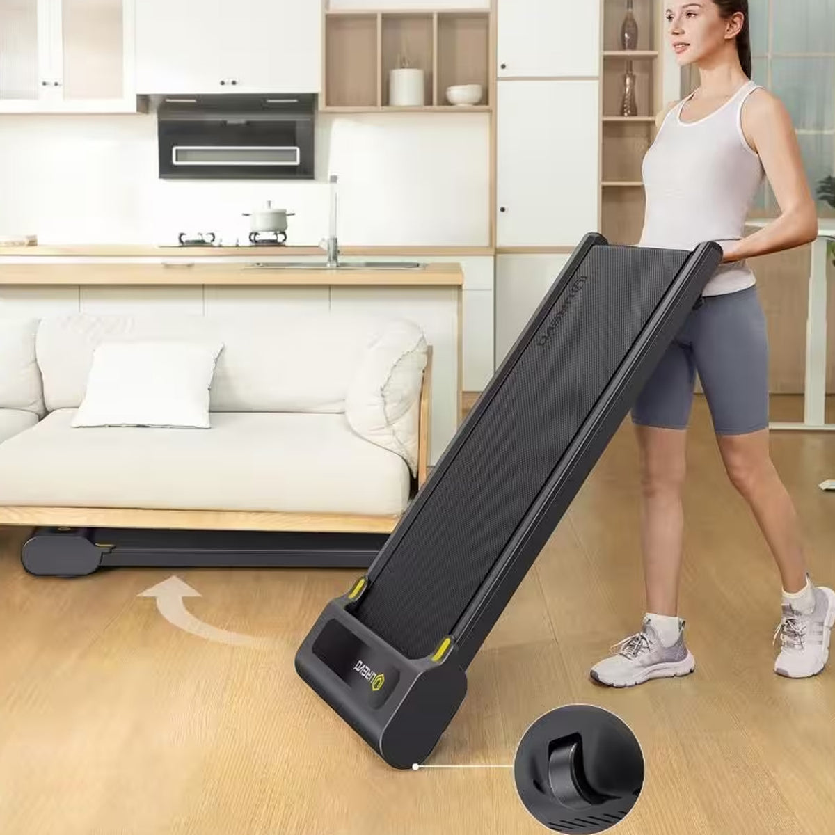 UREVO Spacewalk E3S Manual-inclined walking treadmill