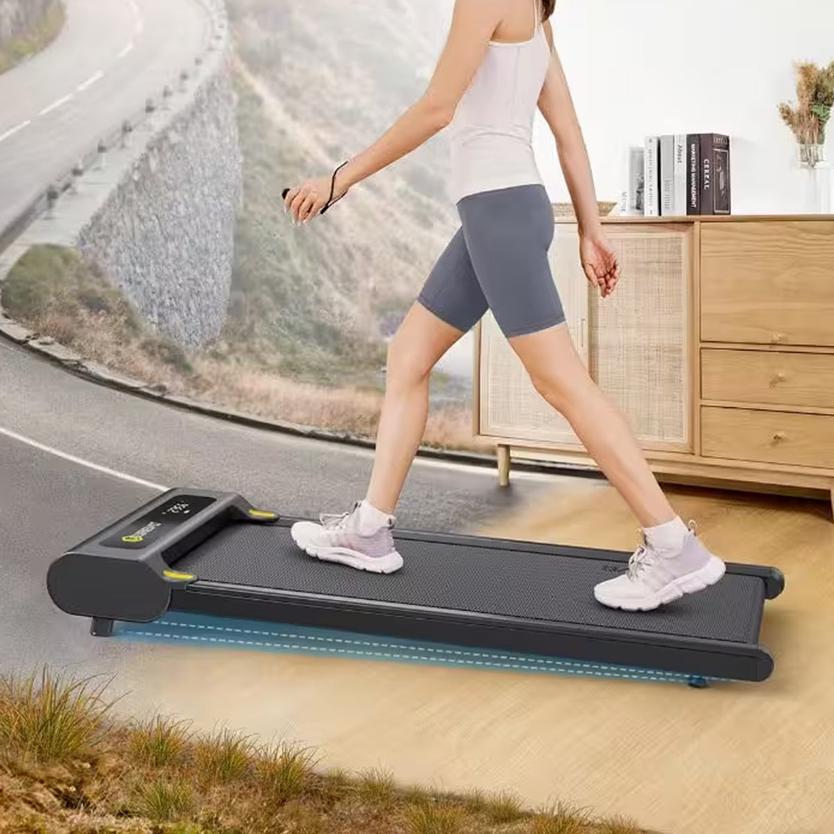 UREVO Spacewalk E3S Manual-inclined walking treadmill