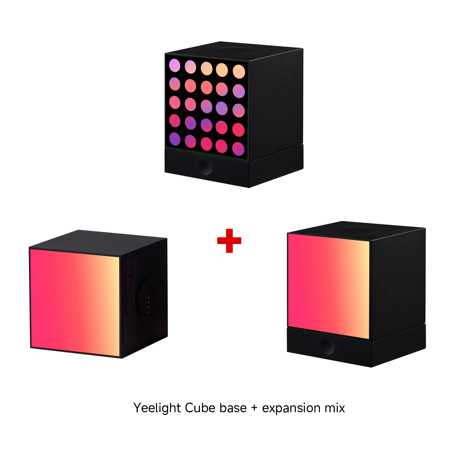 Yeelight Cube Smart Lamp - Light Gaming Cube Panel - Rooted Base + Cube Smart Lamp - Light Gaming Cube Panel - Expansion Pack + Cube Smart Lamp - Light Gaming Cube Matrix - Expansion Pack
