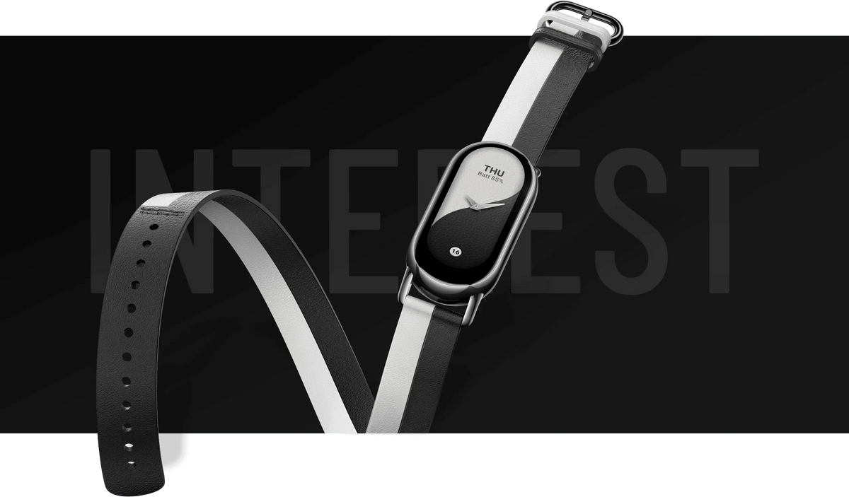 Xiaomi Smart Band 8/9 Double wrap Black and White - Class C