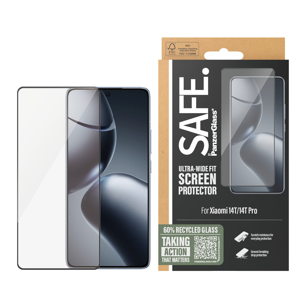 Panzer screen protector Xiaomi 14T/14T Pro - Class A