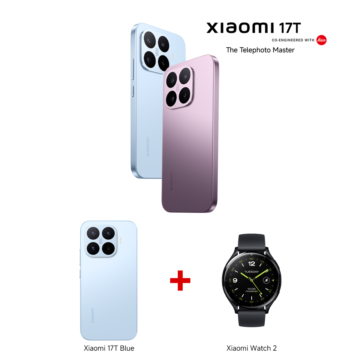 Xiaomi 17T Black 12GB RAM 256GB ROM + Xiaomi Watch 2 Black