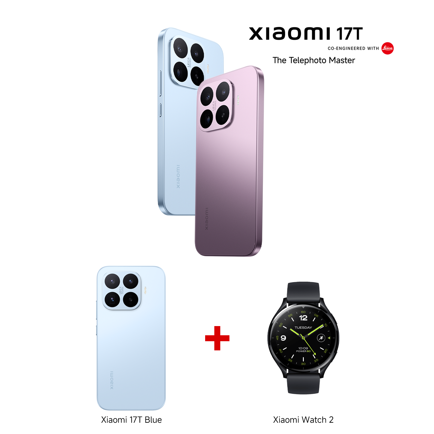Xiaomi 17T Black 12GB RAM 256GB ROM + Xiaomi Watch 2 Black