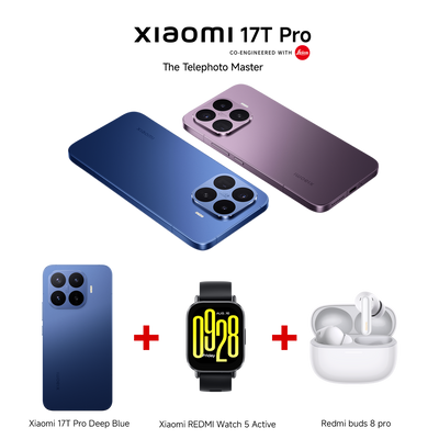Xiaomi 17T Pro 12GB RAM 512GB ROM + REDMI Watch 5 Active + REDMI Buds 8 Pro