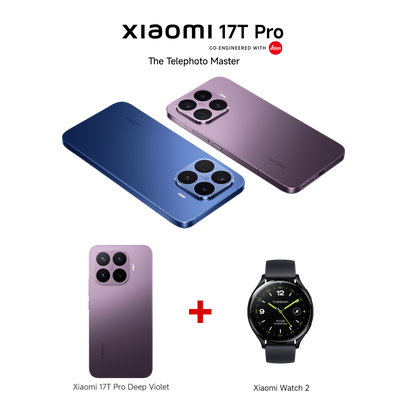 Xiaomi 17T Pro Deep Violet 12GB RAM 512GB ROM + Xiaomi Watch 2 Black