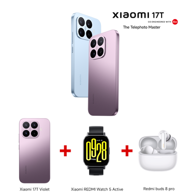 Xiaomi 17T 12GB RAM 256GB ROM + REDMI Watch 5 Active + REDMI Buds 8 Pro