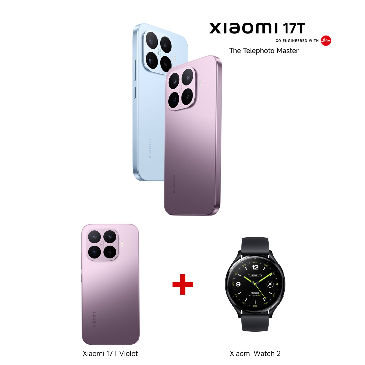Xiaomi 17T Black 12GB RAM 256GB ROM + Xiaomi Watch 2 Black