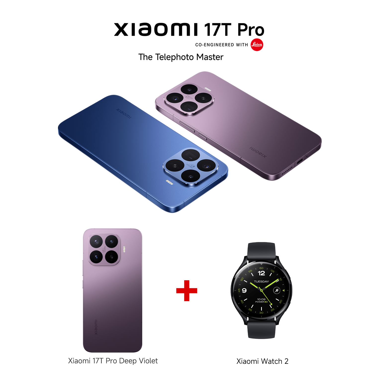 Xiaomi 17T Pro 12GB RAM 512GB ROM + Xiaomi Watch 2 Black