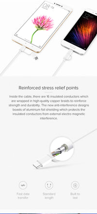Mi 2-in-1 USB Cable (Micro USB to Type C)