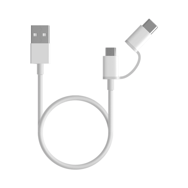 Mi 2 in 1 USB Cable Micro USB to Type C